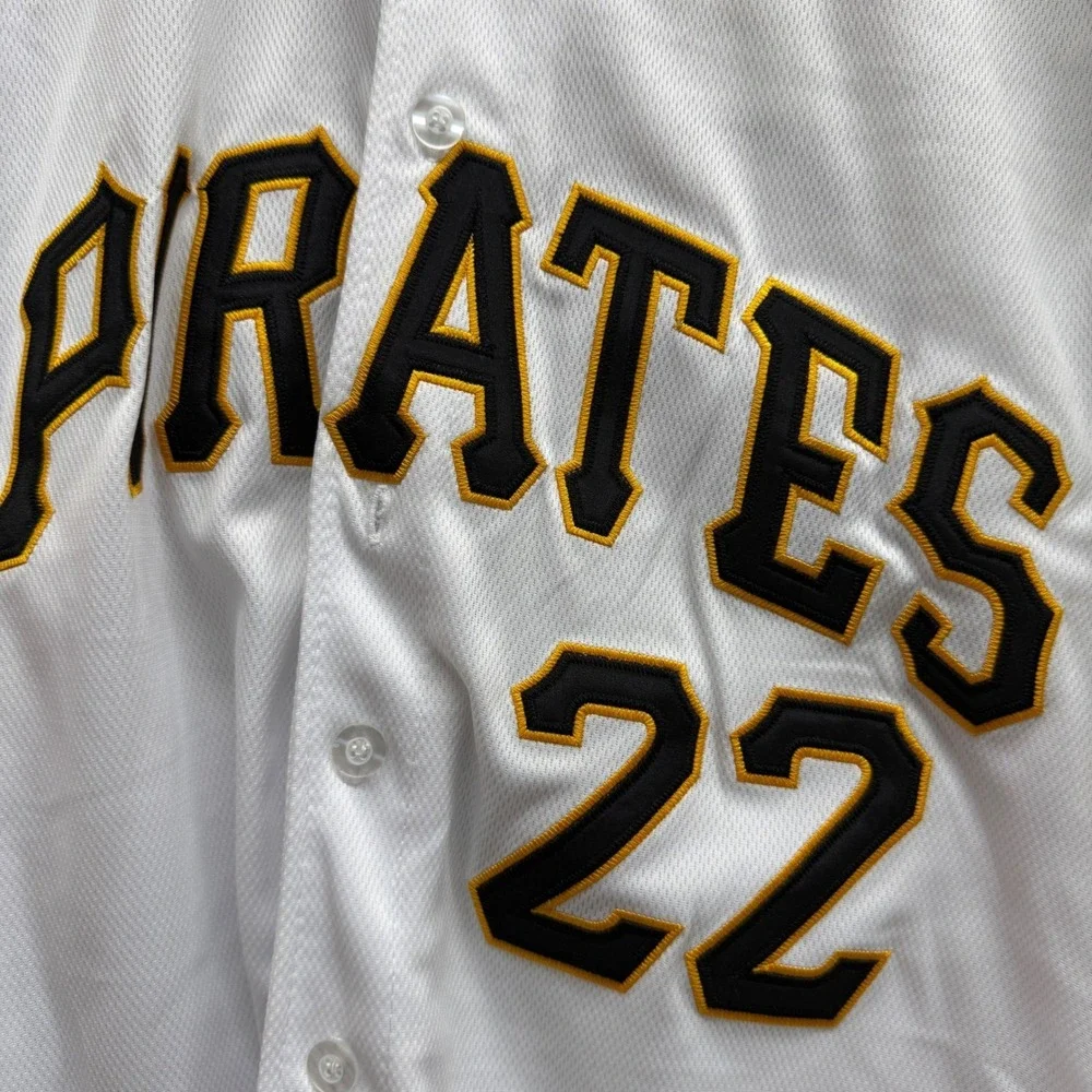 Majestic Pittsburgh Pirates Andrew McCutchen 22 Jersey Mens 52 White Authentic